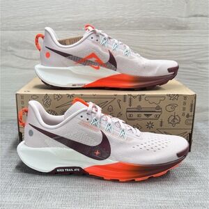 Nike ReactX Pegasus Trail 5 Silt Red Running Shoes nby Women's Sz 10 / Mens 8.5